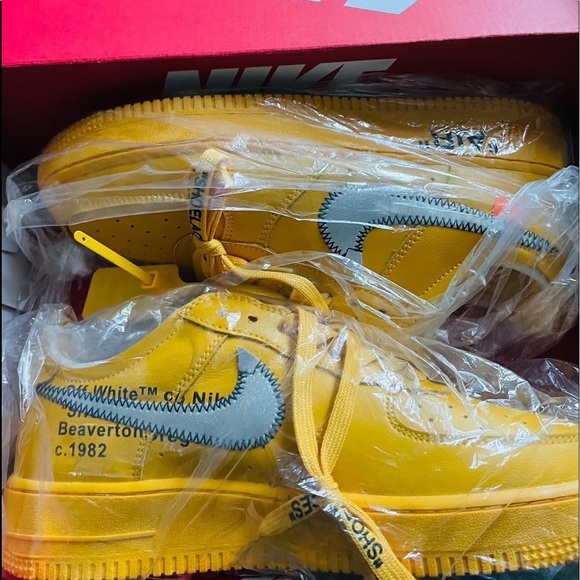 Nike Air Force Low x Off-White University Gold- “Lemonade